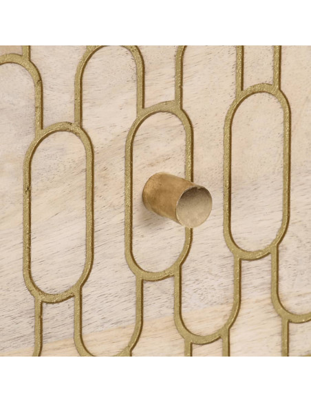 Credenza 40x33x75 cm in Legno Massello di Mango