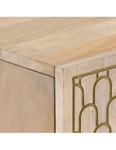 Credenza 60x33x110 cm in Legno Massello di Mango