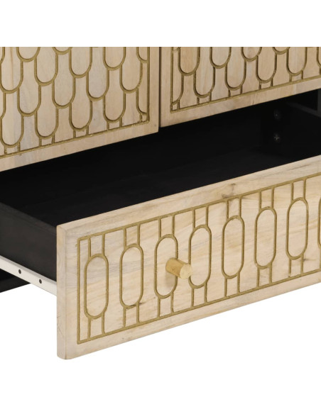 Credenza 60x33x110 cm in Legno Massello di Mango