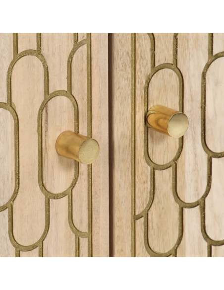 Credenza 60x33x110 cm in Legno Massello di Mango