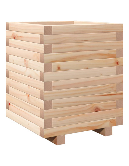 Fioriera da Giardino 40x40x49,5 cm in Legno Massello di Pino
