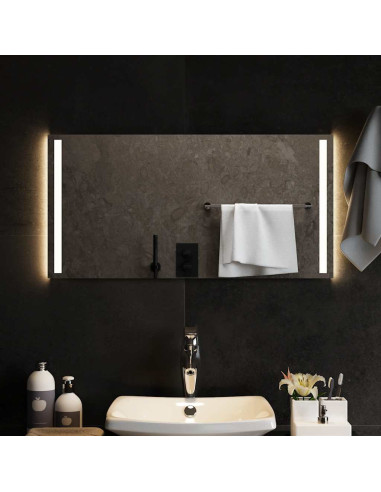 Specchio da Bagno con Luci LED 80x40 cm