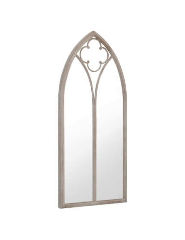 Specchio da Giardino Sabbia 100x45 cm in Ferro per Uso Esterno