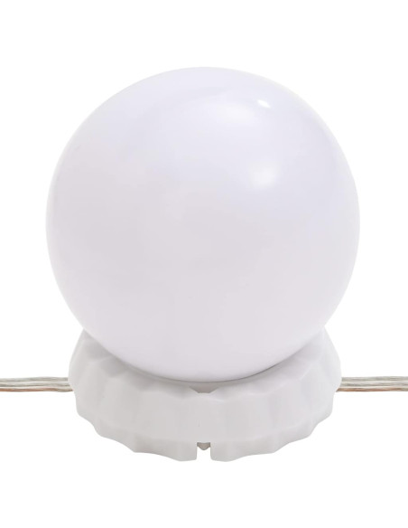 Specchio da Parete con Luci LED 30x80 cm Vetro Rettangolare