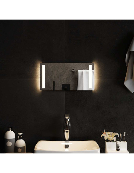 Specchio da Bagno con Luci LED 40x20 cm
