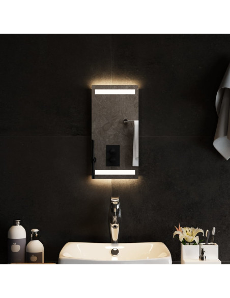 Specchio da Bagno con Luci LED 20x40 cm