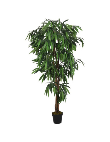 Albero Mango Artificiale 450 Foglie 120 cm Verde