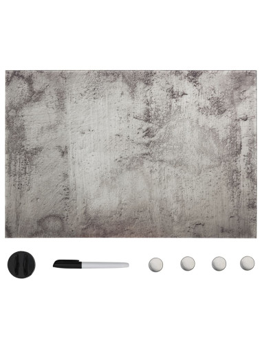 Lavagna Magnetica a Parete in Vetro 50x30 cm