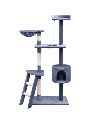 Albero per Gatti con Tiragraffi Sisal 150 cm Blu Scuro