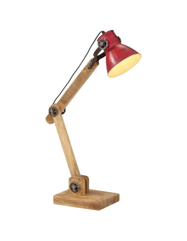 Lampada da Scrivania 25 W Rosso Anticato 23x18x96 cm E27