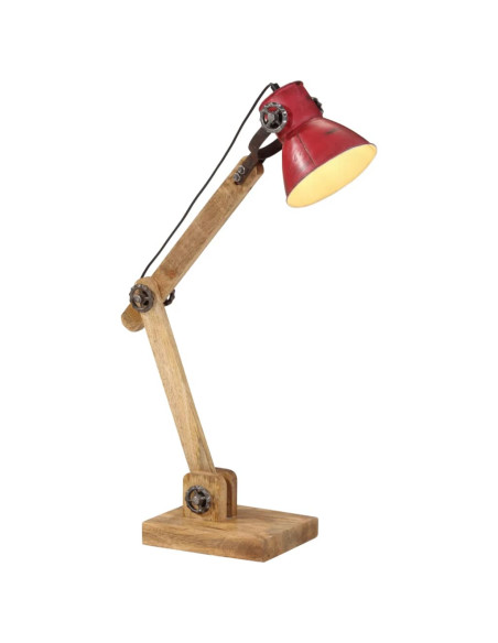 Lampada da Scrivania 25 W Rosso Anticato 23x18x96 cm E27