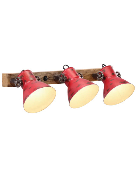 Lampada a Parete 25 W Rosso Anticato 65x25 cm E27