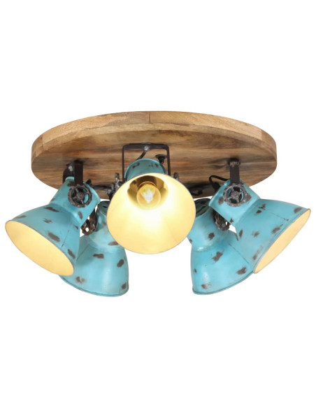 Lampada da Soffitto 25 W Blu Anticato 50x50x25 cm E27