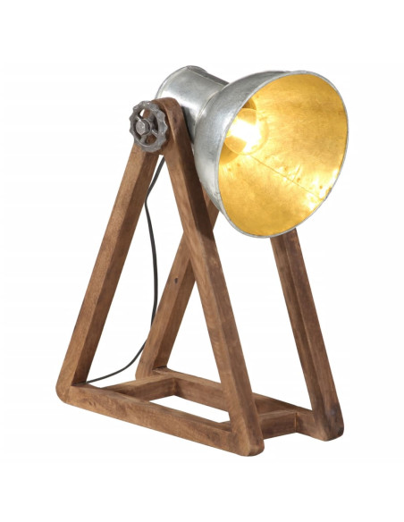 Lampada da Scrivania 25 W Argento Vintage 30x17x40 cm E27