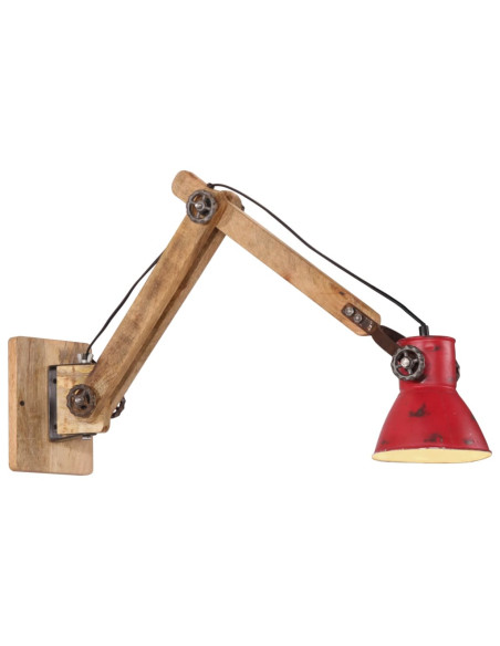 Lampada a Parete 25 W Rosso Anticato 96x15x20 cm E27