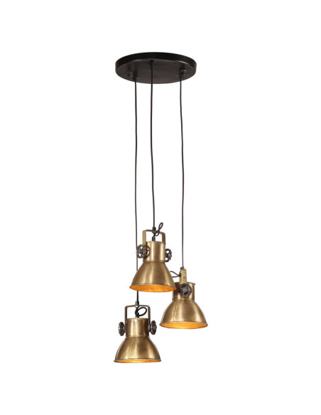 Lampada Pensile 25 W Ottone Anticato 30x30x100 cm E27