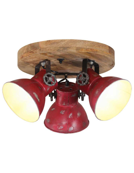 Lampada da Soffitto 25 W Rosso Anticato 35x35x25 cm E27