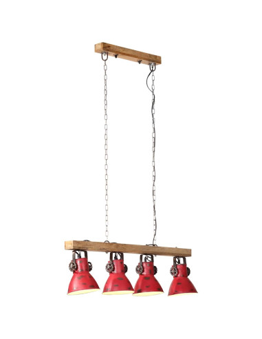 Lampada da Soffitto 25 W Rosso Anticato 90x24x111 cm E27