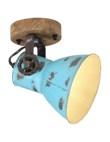 Lampada a Parete 25 W Blu Anticato 11,5x11,5x25 cm E27