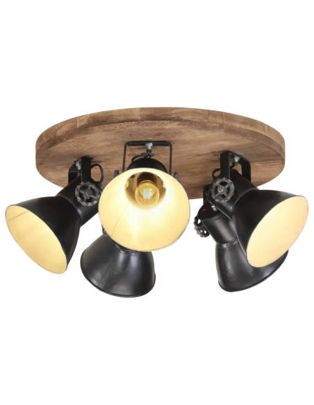 Lampada da Soffitto 25 W Nera 50x50x25 cm E27