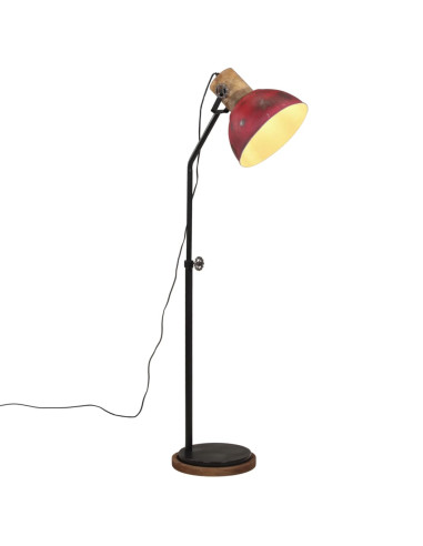 Lampada da Terra 25 W Rosso Anticato 30x30x100-150 cm E27
