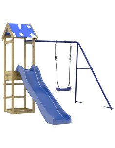 Set da Gioco da Esterno in Legno di Pino Impregnato