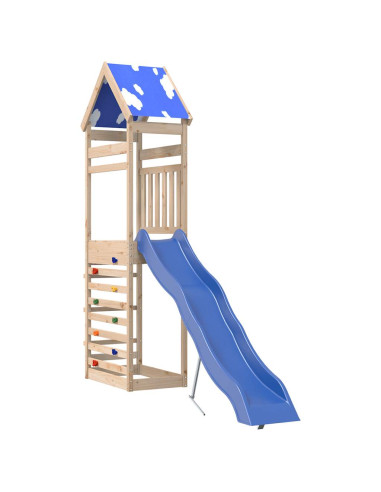 Set da Gioco da Esterno in Legno Massello di Pino