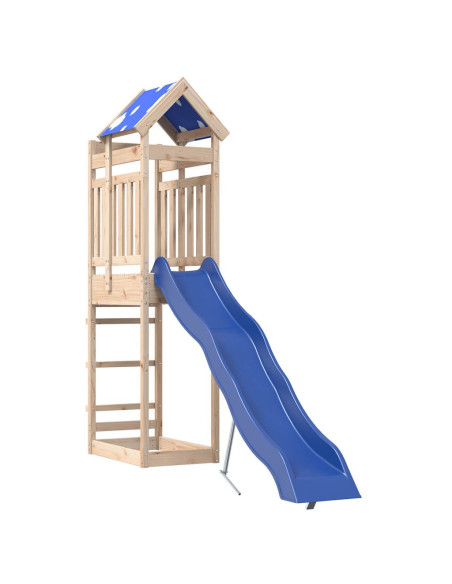 Set da Gioco da Esterno in Legno Massello di Pino