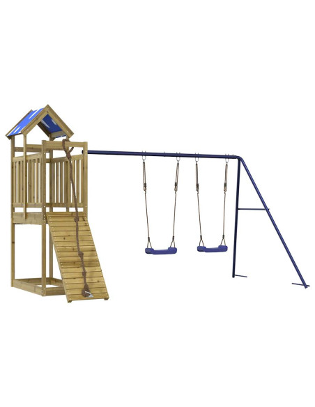 Set da Gioco da Esterno in Legno di Pino Impregnato