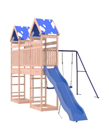 Set da Gioco da Esterno in Legno Massello di Douglas