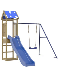 Set da Gioco da Esterno in Legno di Pino Impregnato