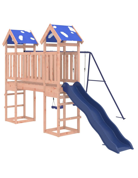 Set da Gioco da Esterno in Legno Massello di Douglas