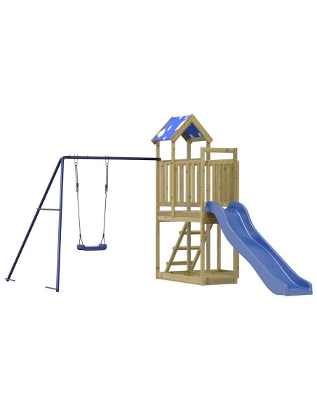 Set da Gioco da Esterno in Legno di Pino Impregnato