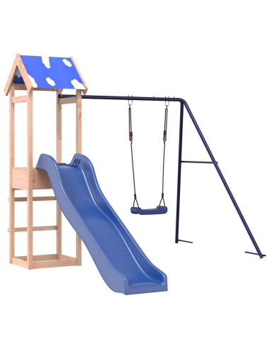 Set da Gioco da Esterno in Legno Massello di Douglas