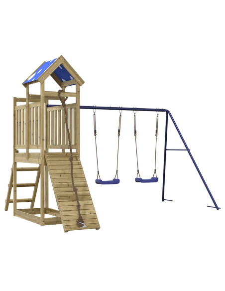 Set da Gioco da Esterno in Legno di Pino Impregnato