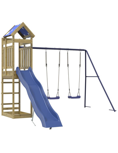 Set da Gioco da Esterno in Legno di Pino Impregnato