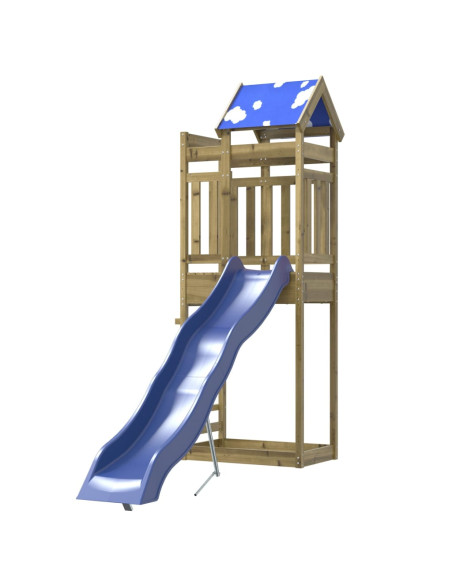 Set da Gioco da Esterno in Legno di Pino Impregnato