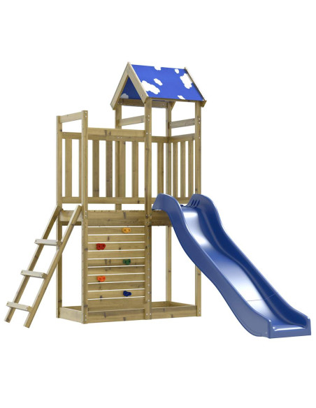 Set da Gioco da Esterno in Legno di Pino Impregnato