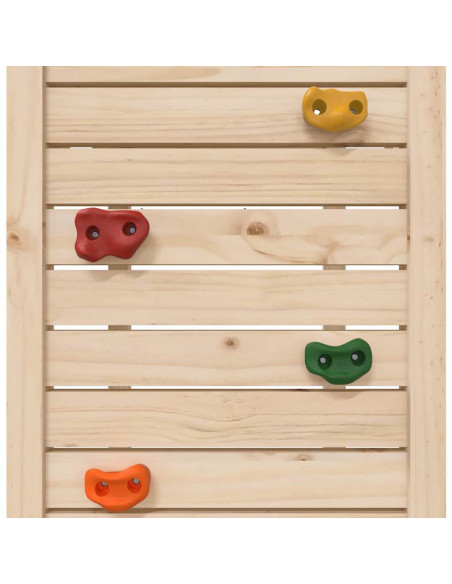 Set da Gioco da Esterno in Legno Massello di Pino