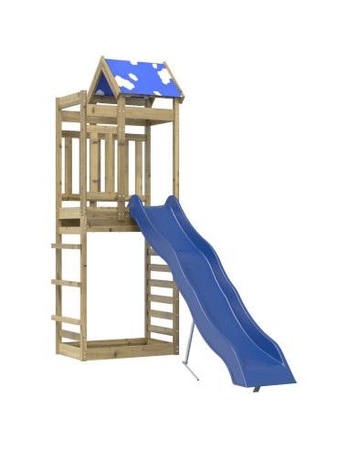 Set da Gioco da Esterno in Legno di Pino Impregnato