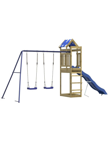 Set da Gioco da Esterno in Legno di Pino Impregnato