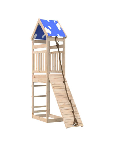 Set da Gioco da Esterno in Legno Massello di Pino