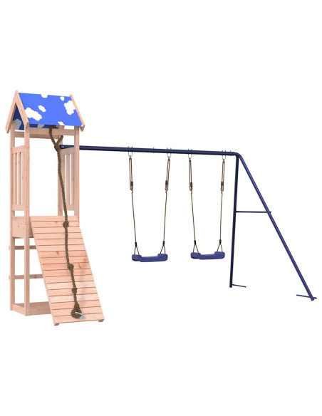 Set da Gioco da Esterno in Legno Massello di Douglas