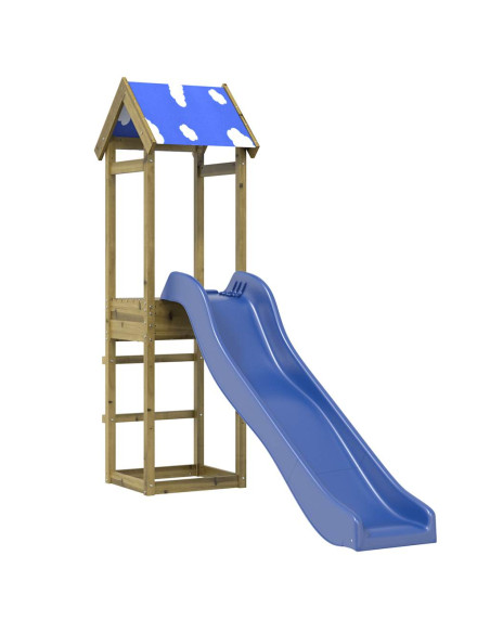 Set da Gioco da Esterno in Legno di Pino Impregnato