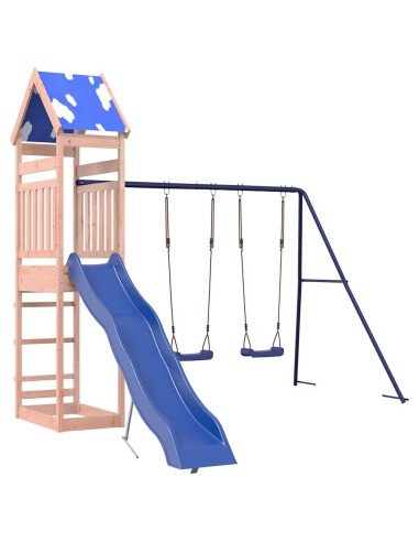 Set da Gioco da Esterno in Legno Massello di Douglas