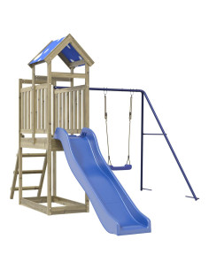 Set da Gioco da Esterno in Legno di Pino Impregnato