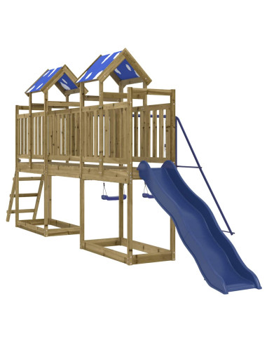 Set da Gioco da Esterno in Legno di Pino Impregnato