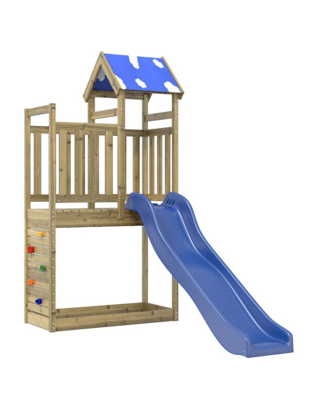 Set da Gioco da Esterno in Legno di Pino Impregnato