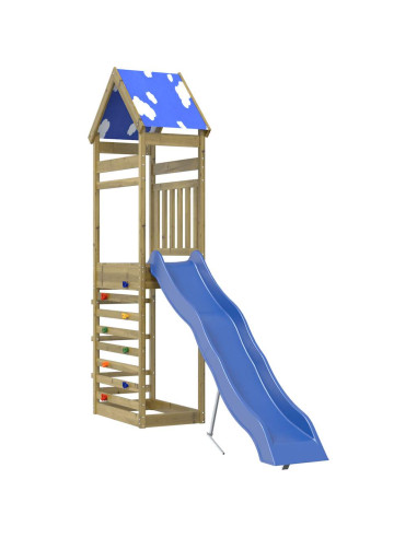 Set da Gioco da Esterno in Legno di Pino Impregnato