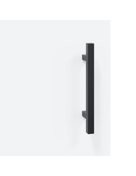 Armadietti a Parete 2 pz Bianchi in Legno Multistrato